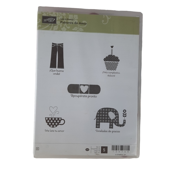 Stampin Up Patrones de Amor Stamp Cling Set - Picture 2 of 7